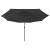 Umbrelă de soare exterior, led-uri & stâlp metal, negru, 400 cm, 4 image