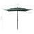 Umbrelă de soare 3 niveluri, stâlp aluminiu, verde, 2,5x2,5 m, 8 image