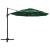 Umbrelă de soare 4 niveluri, stâlp de aluminiu, verde, 3x3 m, 3 image