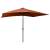 Umbrelă de soare cu led-uri & stâlp din oțel, cărămiziu, 2x3 m, 6 image