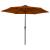 Umbrelă de soare de exterior, stâlp metalic, cărămiziu, 300 cm