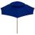 Umbrelă de soare dublă, stâlp din lemn, albastru, 270 cm, 4 image