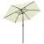 Umbrelă de soare 3 niveluri, stâlp de aluminiu, nisipiu, 2,5 m, 4 image