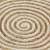 Covor lucrat manual cu model spiralat, alb, 120 cm, iută, 4 image