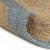 Covor manual cu margine măslinie, 120 cm, iută, 2 image
