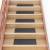 Covorașe de scări autoadezive, 15 buc., gri, 60x25 cm