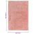 Covor moale cu fire înalte, roz, 160x230 cm, 50 mm, 6 image
