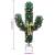 Cactus de crăciun cu suport și led, verde, 150 cm, pvc, 9 image