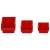 Set rafturi atelier 35 buc. roșu / negru 77x39 cm polipropilenă, 6 image