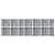 Pernă de șezlong, gri carouri, 200x60x3 cm, material textil, 3 image