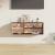 Dulap de perete, maro miere, 80x30x30 cm, lemn masiv de pin, 3 image