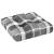 Pernă canapea din paleți, gri, model carouri, 50x50x12 cm, 2 image