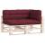 Perne de canapea din paleți, 3 buc., roșu vin, 2 image
