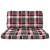 Perne pentru canapea din paleți, 2 buc., roșu, model carouri, 3 image