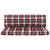 Perne pentru canapea din paleți, 2 buc., roșu, model carouri, 3 image