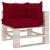 Perne pentru canapea din paleți 3 buc, roșu vin, textil