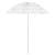 Umbrelă de plajă, alb, 180 cm