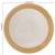 Covor împletit, alb și natural, 150 cm, iută și bumbac, rotund, 6 image
