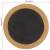 Covor împletit, negru și natural, 120 cm, iută / bumbac, rotund, 6 image