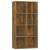 Bibliotecă/dulap, stejar fumuriu, 66x30x130 cm, lemn prelucrat, 2 image