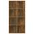 Bibliotecă/dulap, stejar fumuriu, 66x30x130 cm, lemn prelucrat, 3 image