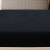Cearșaf de pat cu elastic, negru, 100x200 cm, bumbac, 3 image