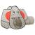Cort de joacă elefant pentru copii, gri, 174x86x101 cm, 2 image