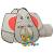 Cort de joacă elefant pentru copii, gri, 174x86x101 cm, 3 image