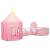 Cort de joacă pentru copii, roz, 301x120x128 cm, 3 image