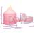 Cort de joacă pentru copii, roz, 301x120x128 cm, 10 image