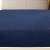 Cearșaf de pat cu elastic, bleumarin, 140x200 cm, bumbac, 2 image