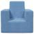 Canapea pentru copii, albastru, pluș moale, 3 image