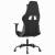 Scaun de gaming cu masaj/suport picioare, negru/gri, piele eco, 6 image