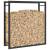Suport pentru lemne de foc, negru mat, 80x28x86 cm, oțel, 5 image