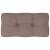 Pernă pentru canapea din paleți, gri taupe, 80 x 40 x 12 cm