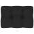 Pernă pentru canapea din paleți, negru, 60 x 40 x 12 cm