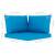 Perne canapea din paleți, 3 buc., albastru deschis, textil, 6 image