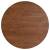 Blat de masă rotund maro închis Ø60x1,5 cm lemn stejar tratat, 2 image