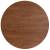 Blat de masă rotund maro închis Ø70x1,5 cm lemn stejar tratat, 2 image