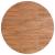 Blat de masă rotund maro deschis Ø70x1,5 cm lemn stejar tratat, 2 image