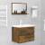Oglindă de baie, stejar fumuriu, 60x10,5x37 cm, lemn prelucrat, 5 image
