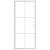 Ușă de interior, 93x201,5 cm, alb, sticlă esg și aluminiu, 3 image