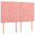 Tăblii de pat, 4 buc, roz, 72x5x78/88 cm, catifea, 2 image