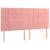 Tăblii de pat, 4 buc, roz, 80x5x78/88 cm, catifea, 2 image