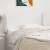 Tăblie de pat cu aripioare alb 93x23x78/88 cm piele ecologică