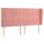 Tăblie de pat cu aripioare, roz, 163x23x118/128 cm, catifea, 2 image