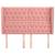 Tăblie de pat cu aripioare, roz, 163x23x118/128 cm, catifea, 3 image
