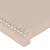 Tăblie pat cu aripioare cappuccino 93x16x78/88 cm piele eco, 5 image