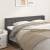 Tăblie de pat cu aripioare gri 183x16x78/88 cm piele ecologică