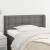 Tăblie de pat cu aripioare gri închis 103x16x78/88 cm textil